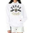 thumbnail image 1 of Women's G-III 4Her by Carl Banks White Vegas Golden Knights City Graphic Fleece Pullover Hoodie, 1 of 3