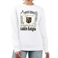 thumbnail image 1 of Women's G-III 4Her by Carl Banks White Vegas Golden Knights Collage Graphic Fleece Long Sleeve Pullover Sweatshirt, 1 of 3