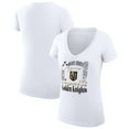 thumbnail image 1 of Women's G-III 4Her by Carl Banks White Vegas Golden Knights Super-Slim Fit Lightweight Collage Team Graphic T-Shirt, 1 of 3