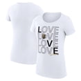 thumbnail image 1 of Women's G-III 4Her by Carl Banks  White Vegas Golden Knights Hockey Love Fitted T-Shirt, 1 of 3