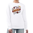 thumbnail image 1 of Women's G-III 4Her by Carl Banks White Washington Commanders Roses Fleece Tri-Blend Pullover Sweatshirt, 1 of 2