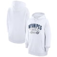 thumbnail image 1 of Women's G-III 4Her by Carl Banks  White Winnipeg Jets Filigree Logo Pullover Hoodie, 1 of 3
