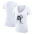 thumbnail image 1 of Women's G-III 4Her by Carl Banks White Winnipeg Jets Super-Slim Fit Lightweight Hockey Girls V-Neck T-Shirt, 1 of 3