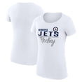 thumbnail image 1 of Women's G-III 4Her by Carl Banks White Winnipeg Jets Super-Slim Fit Lightweight Team Sport T-Shirt, 1 of 3