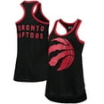 thumbnail image 1 of Women's G-III Sports by Carl Banks Black Toronto Raptors Showdown Scoop-Neck Racerback Tank Top, 1 of 3