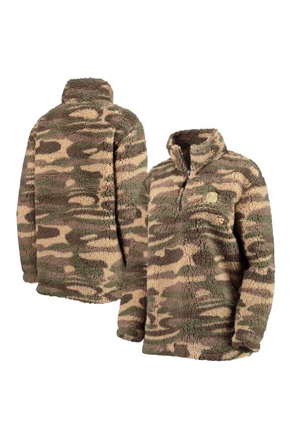 Women's G-III Sports by Carl Banks Camo New Jersey Devils Sherpa Quarter-Zip Jacket