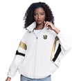 thumbnail image 1 of Women's-G-III Sports by Carl Banks  White Vegas Golden Knights Game News Oversized Full-Zip Hoodie Jacket, 1 of 2