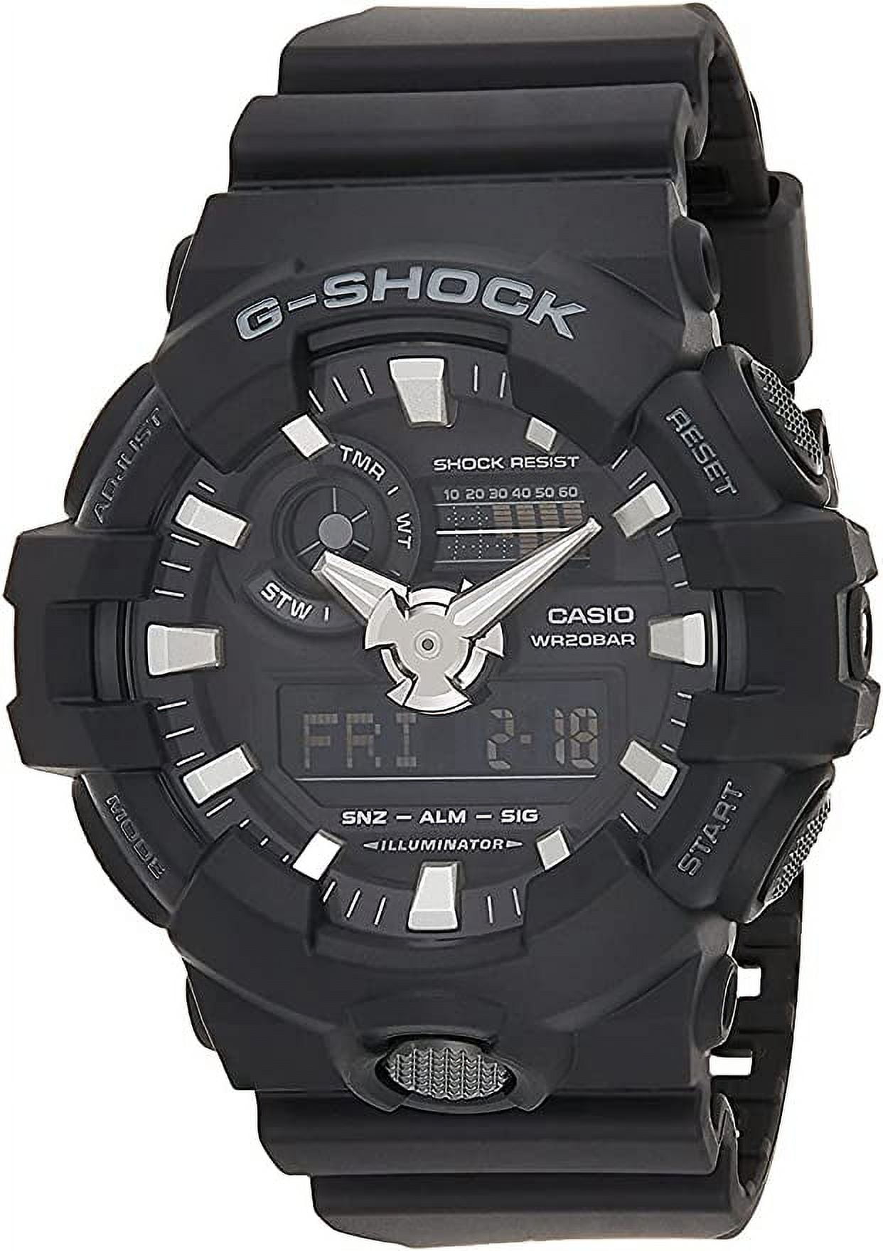 Women's G-Shock GA700-1B Black Rubber Quartz Sport Watch