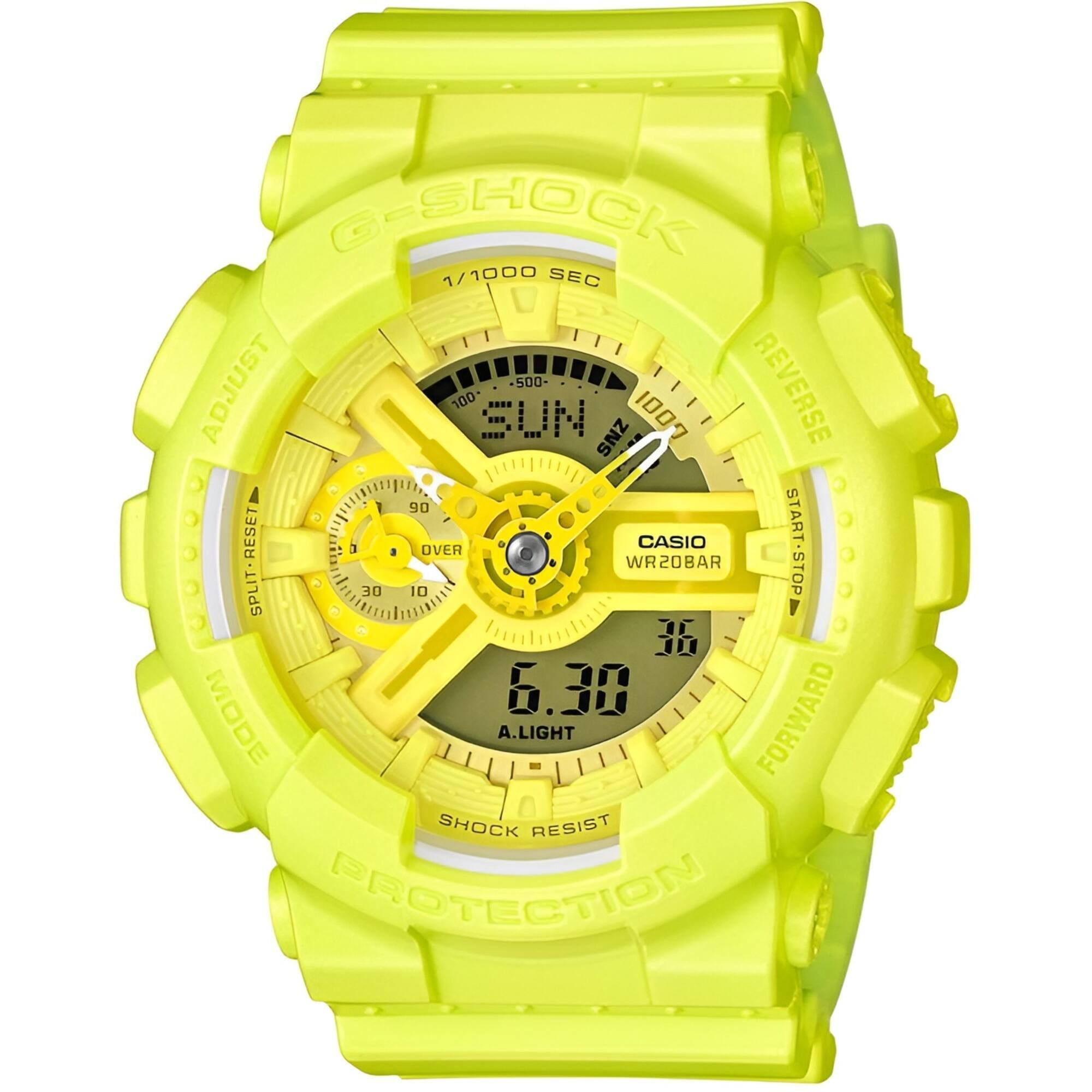 Women's G-Shock S Vivid Color Yellow Watch GMAS110VC-9A
