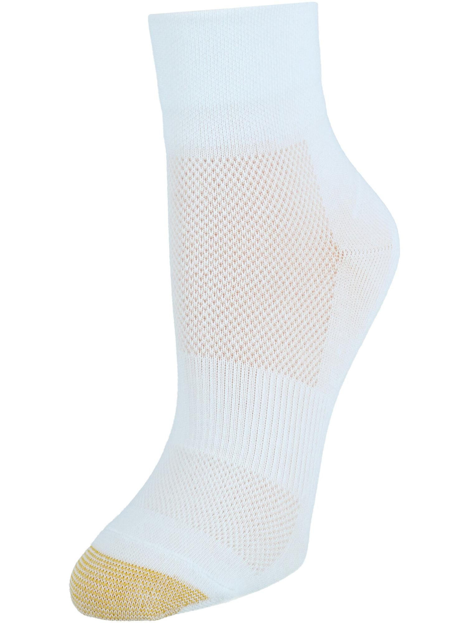 Amazon.com: GOLDTOE Women's Flat Knit Quarter Socks, 6-Pairs