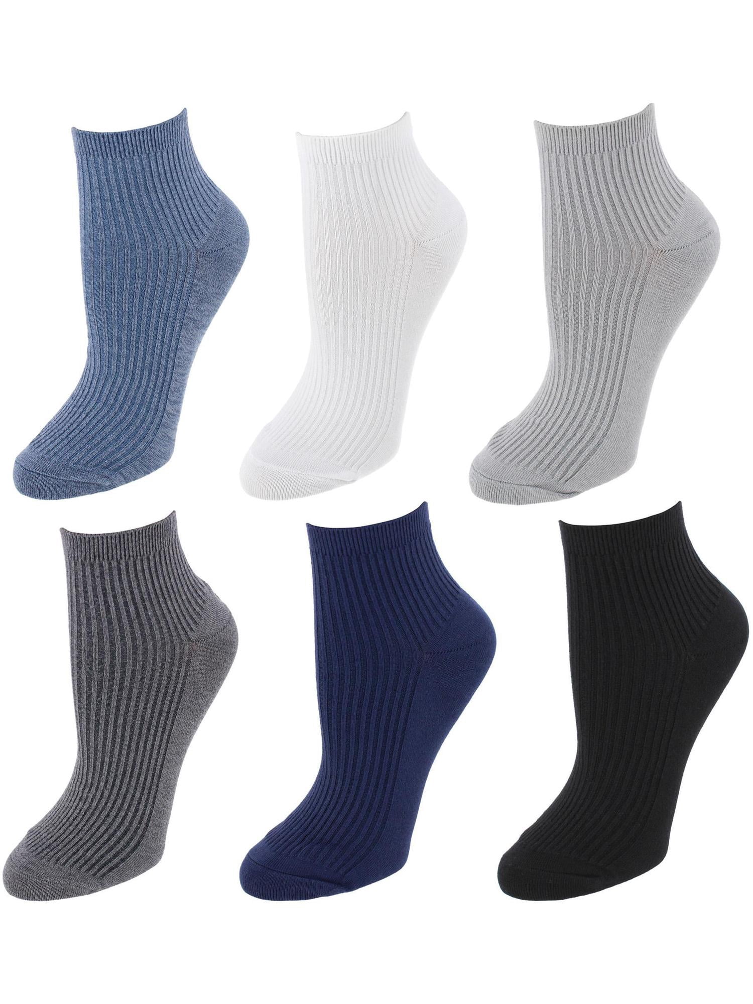 Gold Toe  Quarter Lenght Ribbed Comfort Seams Socks (6 Pairs) (Women)