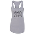 thumbnail image 1 of Women’s GOT Graphic Tank Top “Stark in the Streets Wilding in the Sheets” RB Clothing Co Grey, Small, 1 of 2