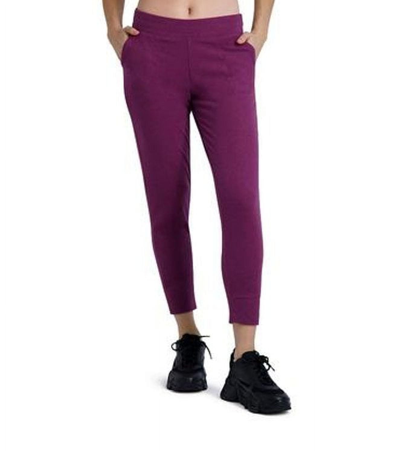 Women's Gaiam Asana Knit Jogger Pants Purple Size XXL