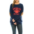 thumbnail image 1 of Women's Game Day Football Sweatshirt New England, 1 of 4
