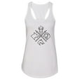 thumbnail image 1 of Women’s Game Of Thrones Graphic Next Level Racerback Tank Top USA MADE RB Clothing Co White, X-Large, 1 of 2