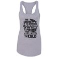 thumbnail image 1 of Women’s Game Of Thrones Graphic Next Level Racerback Tank Top USA Made RB Clothing Co Grey, Small, 1 of 2