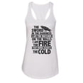 thumbnail image 1 of Women’s Game Of Thrones Graphic Next Level Racerback Tank Top USA Made RB Clothing Co White, Medium, 1 of 2