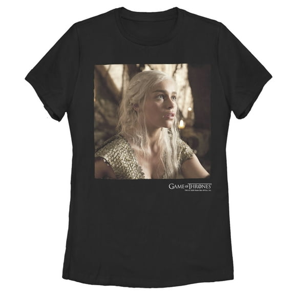 Women's Game of Thrones Daenerys Portrait Graphic Tee Black Medium