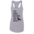 thumbnail image 1 of Women’s Game of Thrones Graphic Tank Top “You Know Nothing John Snow” RB Clothing Co Grey, Small, 1 of 2
