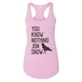 thumbnail image 1 of Women’s Game of Thrones Graphic Tank Top “You Know Nothing John Snow” RB Clothing Co Lilac, Large, 1 of 2