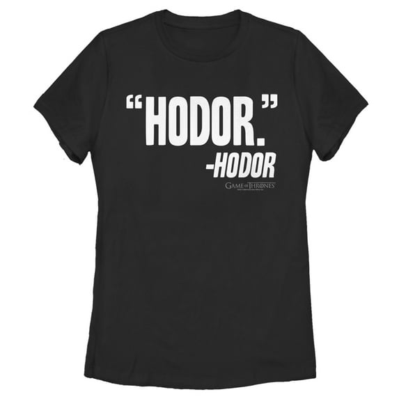 Women's Game of Thrones Honor Quote Graphic Tee Black Medium