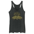 thumbnail image 1 of Women's Game of Thrones: House of the Dragon Intricate Dragon Wings Logo  Racerback Tank Top Black Heather 2X Large, 1 of 4