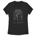 thumbnail image 1 of Women's Game of Thrones Ned on Iron Throne  Graphic Tee Black Large, 1 of 3