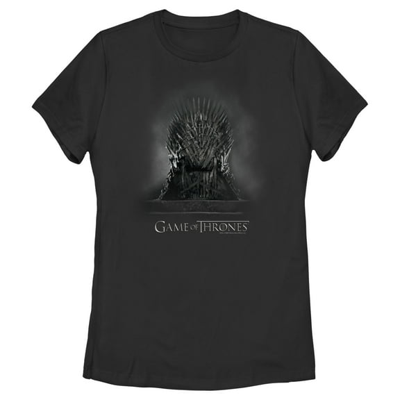 Women's Game of Thrones Smokey Iron Throne  Graphic Tee Black Large