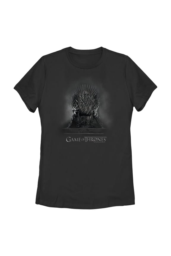 Women's Game of Thrones Smokey Iron Throne Graphic Tee Black X Large