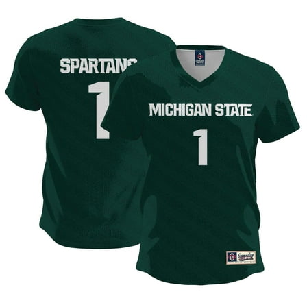 Women's GameDay Greats #1  Green Michigan State Spartans  Lightweight Soccer Team Jersey
