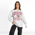 thumbnail image 1 of Women's Gameday Couture  Arctic Camo Kansas City Chiefs Whiteout Oversized Premium Fleece Sweatshirt, 1 of 5