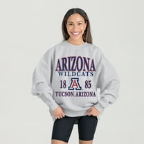 Women's Gameday Couture Ash Arizona Wildcats Premium Fleece Pullover Sweatshirt