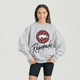 thumbnail image 1 of Women's Gameday Couture Ash Arkansas Razorbacks Premium Fleece Pullover Sweatshirt, 1 of 5