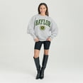 thumbnail image 1 of Women's Gameday Couture Ash Baylor Bears Oversized Tradition Refined Premium Fleece Sweatshirt, 1 of 3