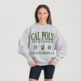 thumbnail image 1 of Women's Gameday Couture Ash Cal Poly Mustangs Premium Fleece Pullover Sweatshirt, 1 of 5