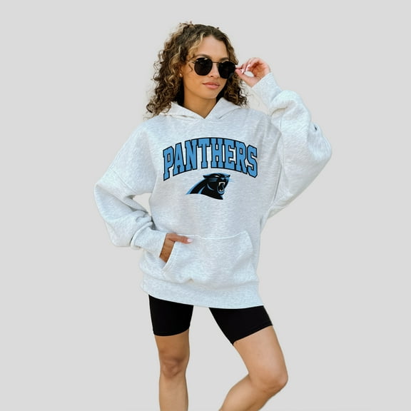Women's Gameday Couture  Ash Carolina Panthers Fan Edition Premium Weight Hoodie