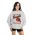 thumbnail image 1 of Women's Gameday Couture  Ash Cincinnati Bengals Home Turf Oversized Premium Fleece Pullover Sweatshirt, 1 of 4