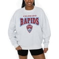thumbnail image 1 of Women's Gameday Couture  Ash Colorado Rapids Pitch Pride Pullover Sweatshirt, 1 of 3