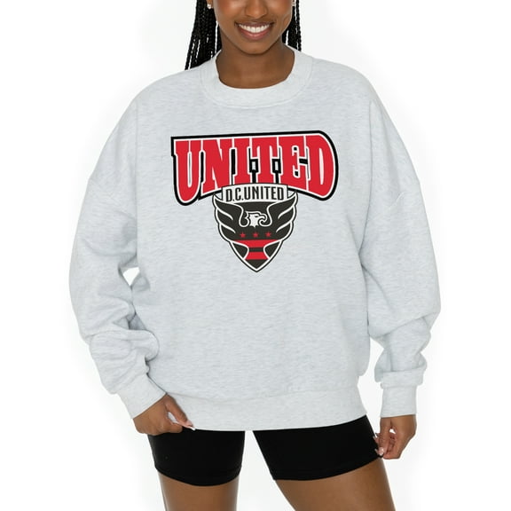 Women's Gameday Couture Ash D.C. United Pitch Pride Pullover Sweatshirt