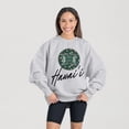 thumbnail image 1 of Women's Gameday Couture Ash Hawaii Rainbow Warriors Premium Fleece Pullover Sweatshirt, 1 of 5