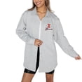 thumbnail image 1 of Women's Gameday Couture Ash Illinois Fighting Illini Foundation Full-Button Long Sleeve Overshirt, 1 of 3