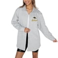 thumbnail image 1 of Women's Gameday Couture Ash Iowa Hawkeyes Foundation Full-Button Long Sleeve Overshirt, 1 of 3