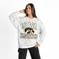 thumbnail image 1 of Women's Gameday Couture  Ash Iowa Hawkeyes Whiteout Premium Fleece Camo Sweatshirt, 1 of 5