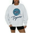 thumbnail image 1 of Women's Gameday Couture Ash Jackson State Tigers Premium Fleece Pullover Sweatshirt, 1 of 5