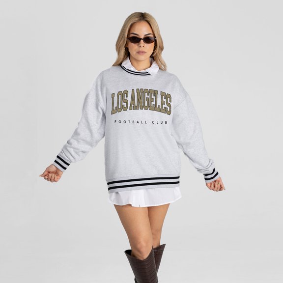 Women's Gameday Couture Ash LAFC Easy Energy Sweatshirt