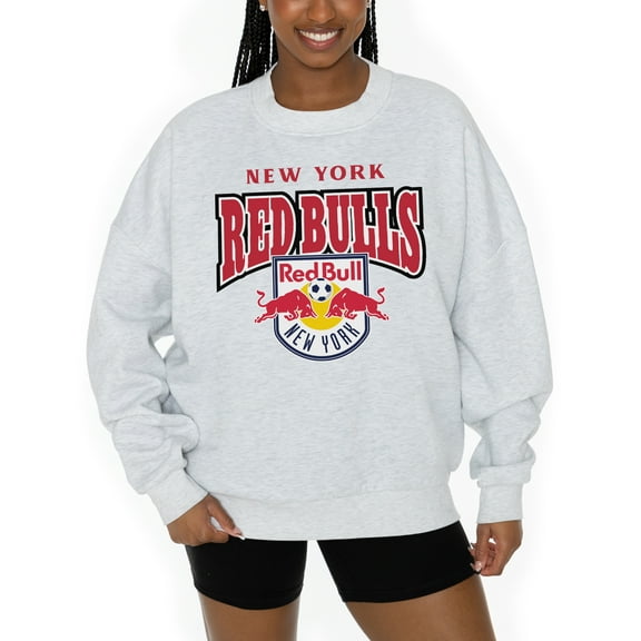 Women's Gameday Couture Ash New York Red Bulls Pitch Pride Pullover Sweatshirt