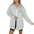 thumbnail image 1 of Women's Gameday Couture Ash Northern Michigan Wildcats Foundation Full-Button Long Sleeve Overshirt, 1 of 3