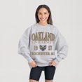 thumbnail image 1 of Women's Gameday Couture Ash Oakland Golden Grizzlies Premium Fleece Pullover Sweatshirt, 1 of 5