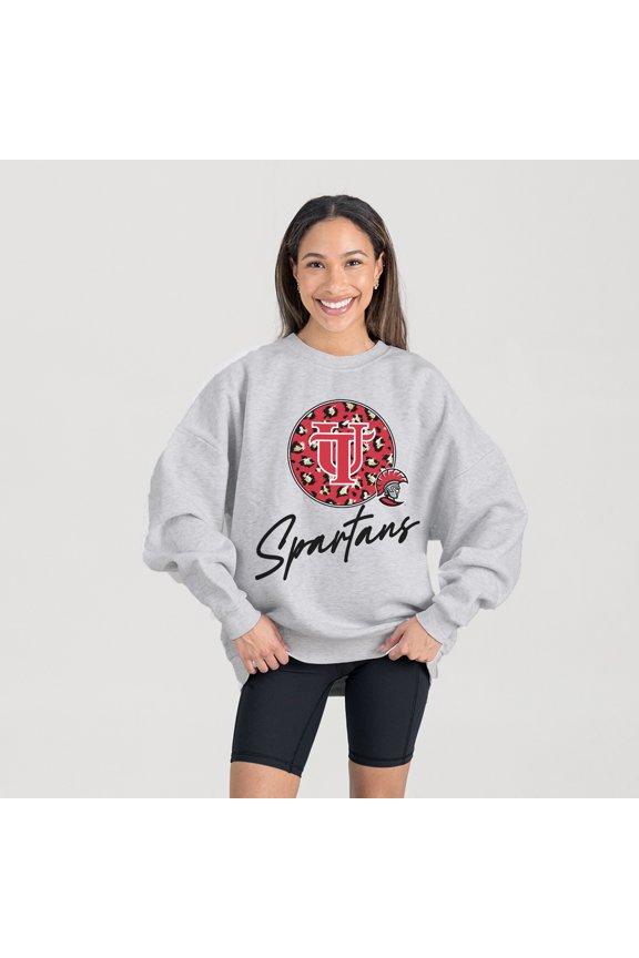 Women's Gameday Couture Ash Tampa Spartans Premium Fleece Pullover Sweatshirt