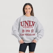 Womens Gameday Couture Ash UNLV Rebels Premium Fleece Pullover Sweatshirt